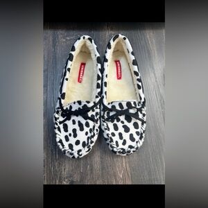 Unionbay RARE Black and White Polka Dot Moccasins Sz 9 NIB